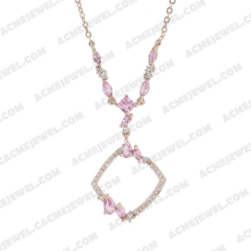 Necklace 925 Sterling Silver  Rose gold 