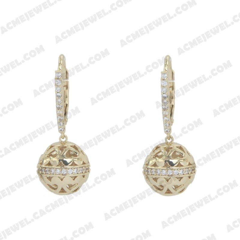 Earrings 925 Sterling Silver  Gold 