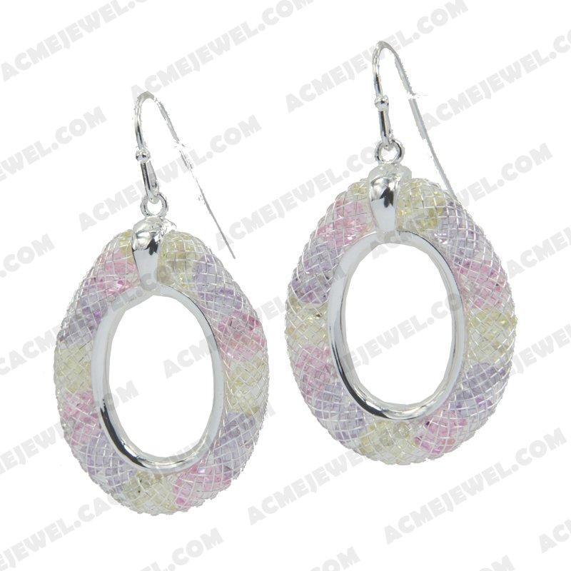 Earrings 925 Sterling Silver  Silver + E-coating