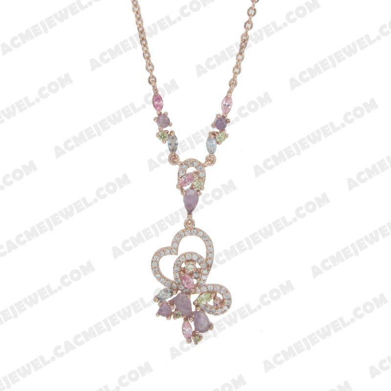 Necklace 925 sterling silver   Rose Gold 
