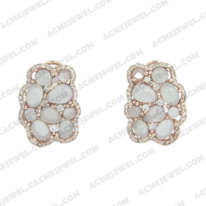 Earrings 925 sterling silver   Rose gold 