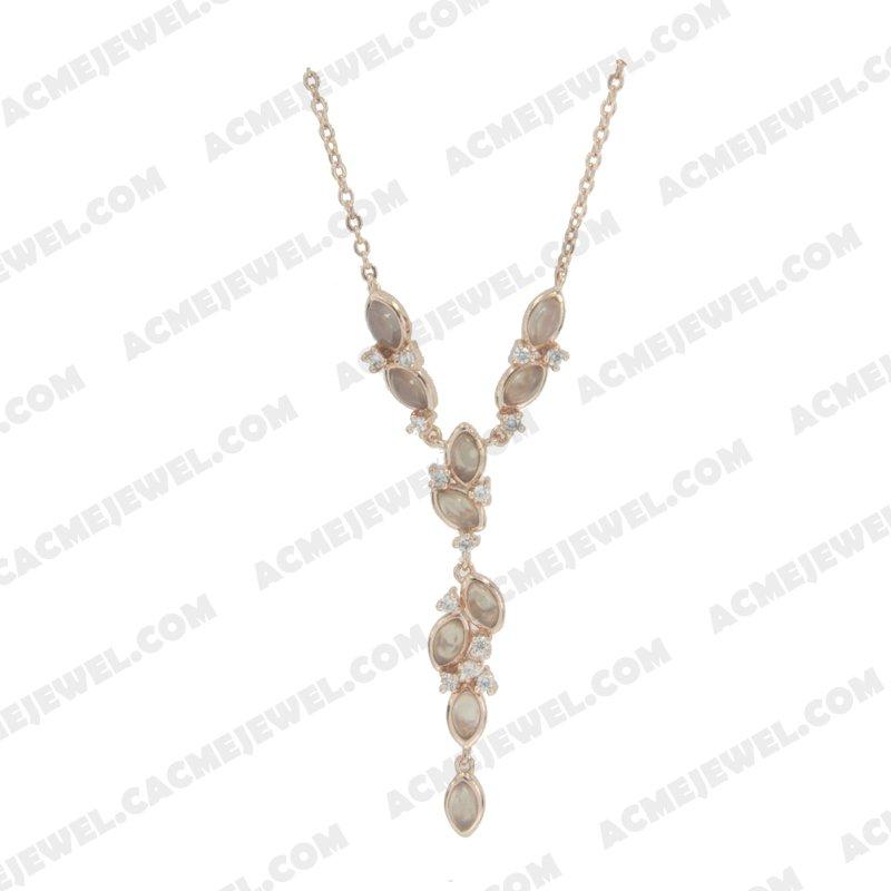 Necklace 925 sterling silver   Rose gold 