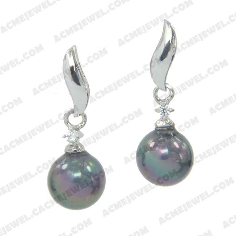 Earrings 925 sterling silver   Rhodium 