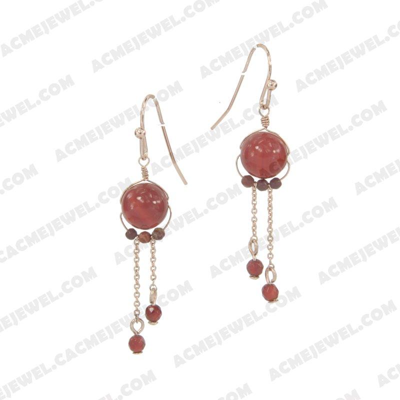 Earrings 925 sterling silver   Rose gold 