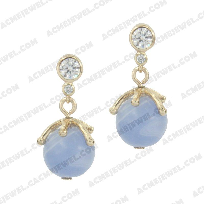 Earrings 925 sterling silver   Gold 