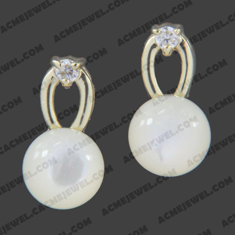 Earrings 925 sterling silver   Gold 