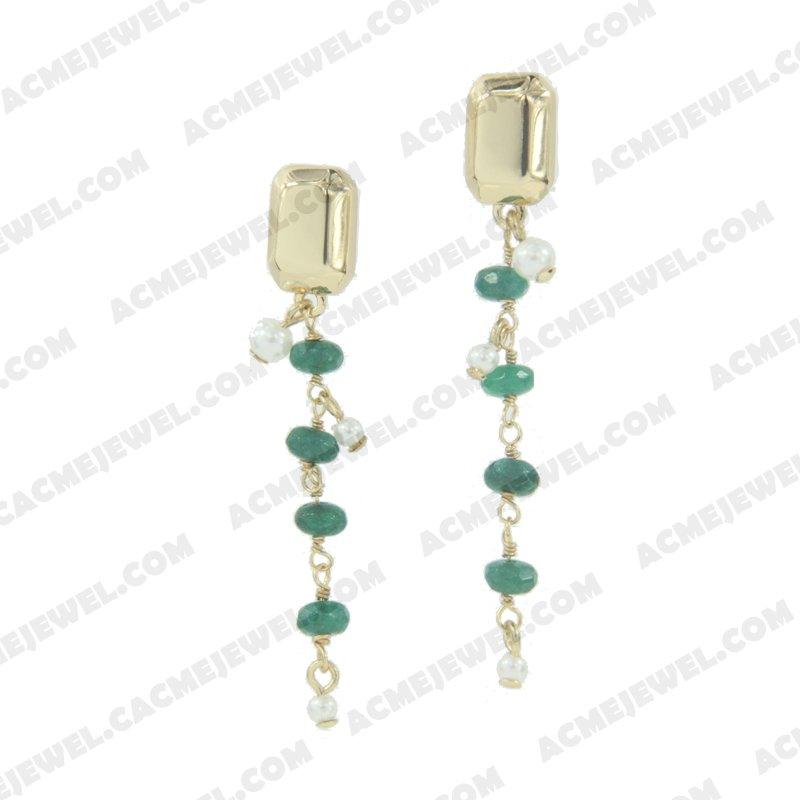 Earrings 925 sterling silver   Gold 