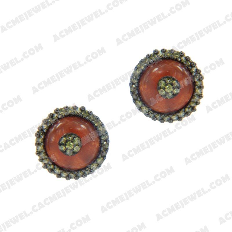 Earrings 925 Sterling Silver  Black rhodium