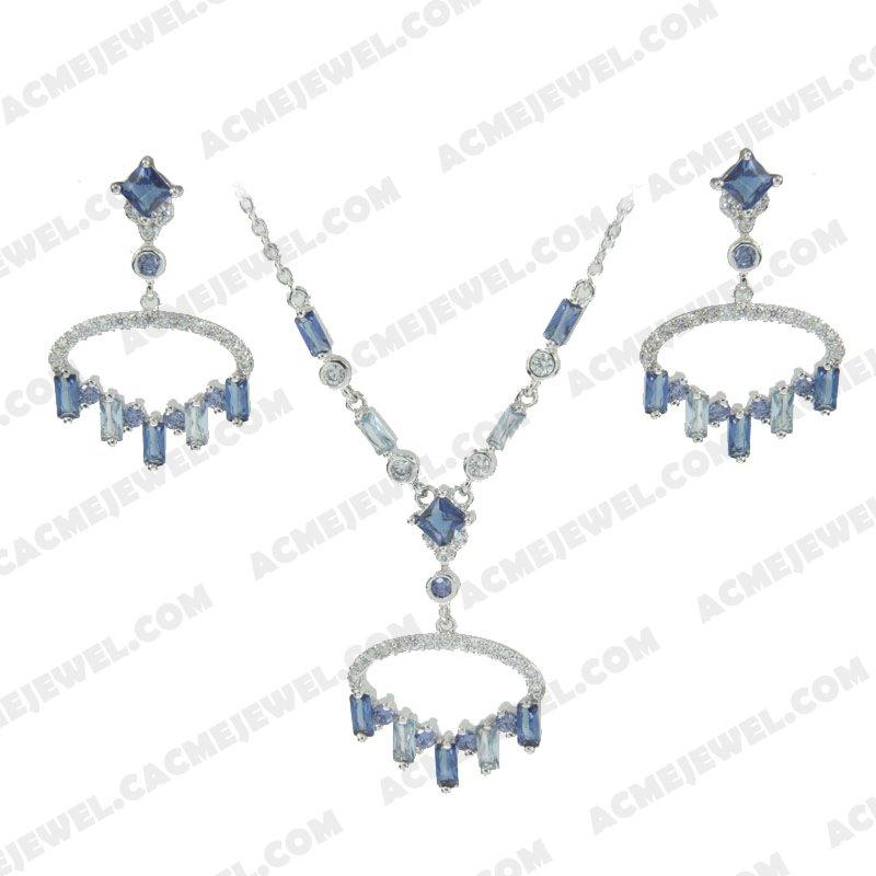 Jewellery Set 925 Sterling Silver  Rhodium