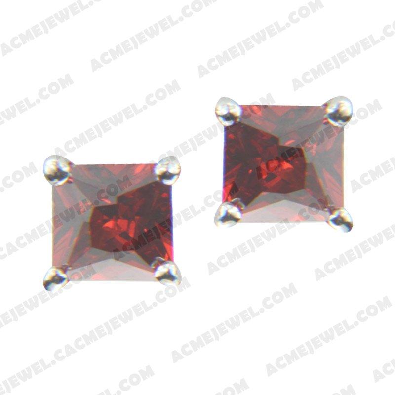 Earrings 925 sterling silver   Rhodium 