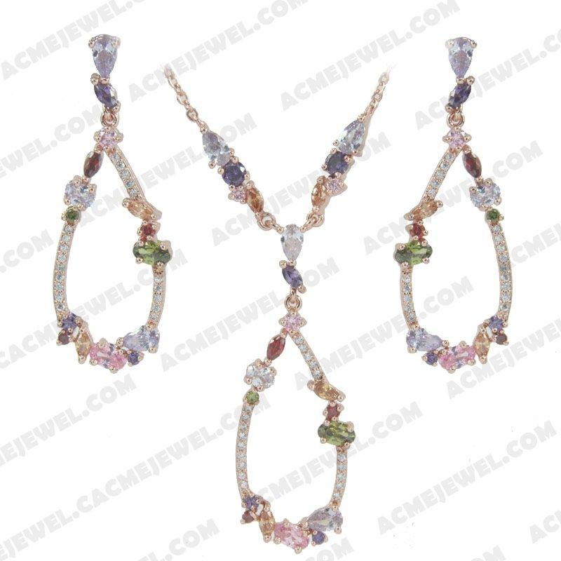 Jewellery Set 925 sterling silver   Rose gold 